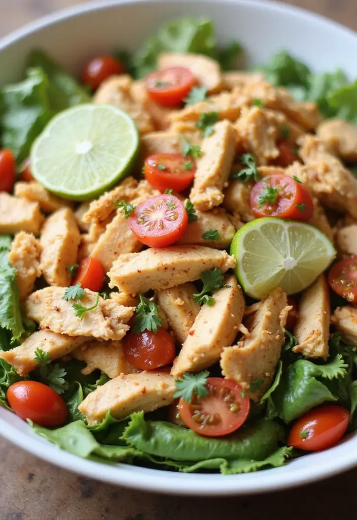 29 Santa Fe Chicken Salad Recipes That Are Spicy & Refreshing 30 29 Santa Fe Chicken Salad Recipes That Are Spicy & Refreshing - 29. Chili-Lime Santa Fe Chicken Salad
