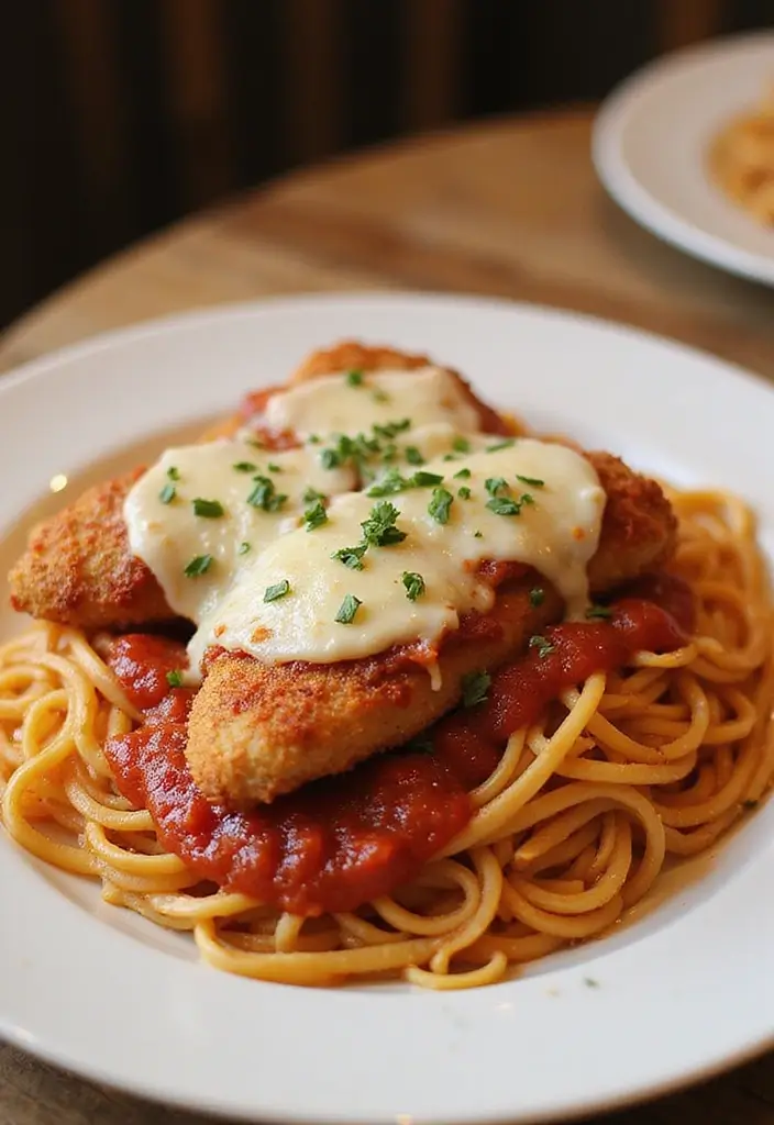 29 Slow Cooker Olive Garden Chicken Pasta Recipes That Feel Indulgent - 11. Olive Garden Chicken Parmesan Pasta