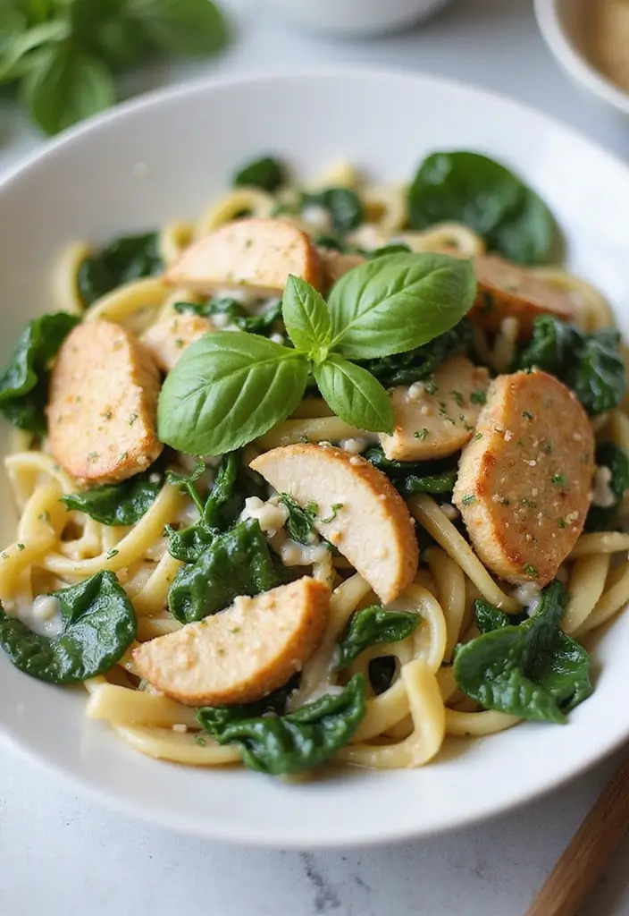 29 Slow Cooker Olive Garden Chicken Pasta Recipes That Feel Indulgent - 22. Olive Garden Chicken Spinach Pasta