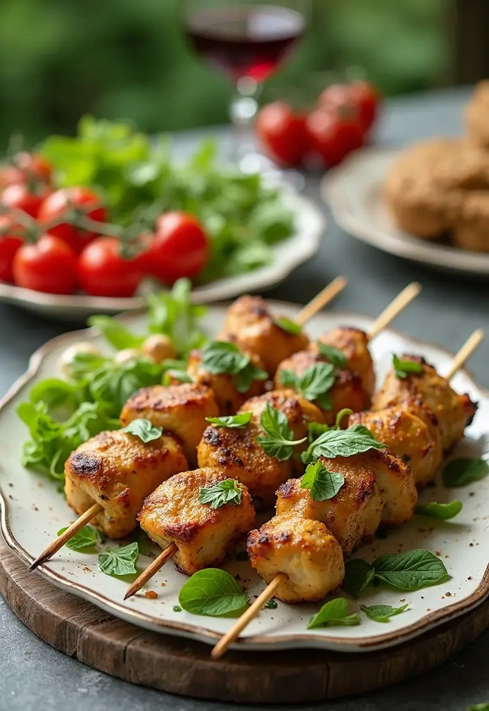 30 Bang Bang Chicken Skewers You’ll Grill All Summer - 12. Pesto Bang Bang Chicken Skewers