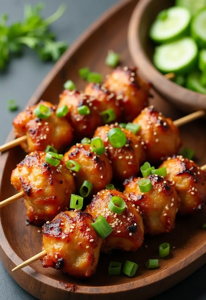30 Bang Bang Chicken Skewers You’ll Grill All Summer - 18. Miso Glazed Bang Bang Chicken Skewers