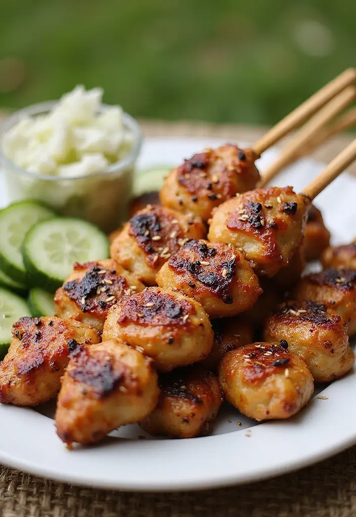 30 Bang Bang Chicken Skewers You’ll Grill All Summer - 22. Ginger Soy Bang Bang Chicken Skewers