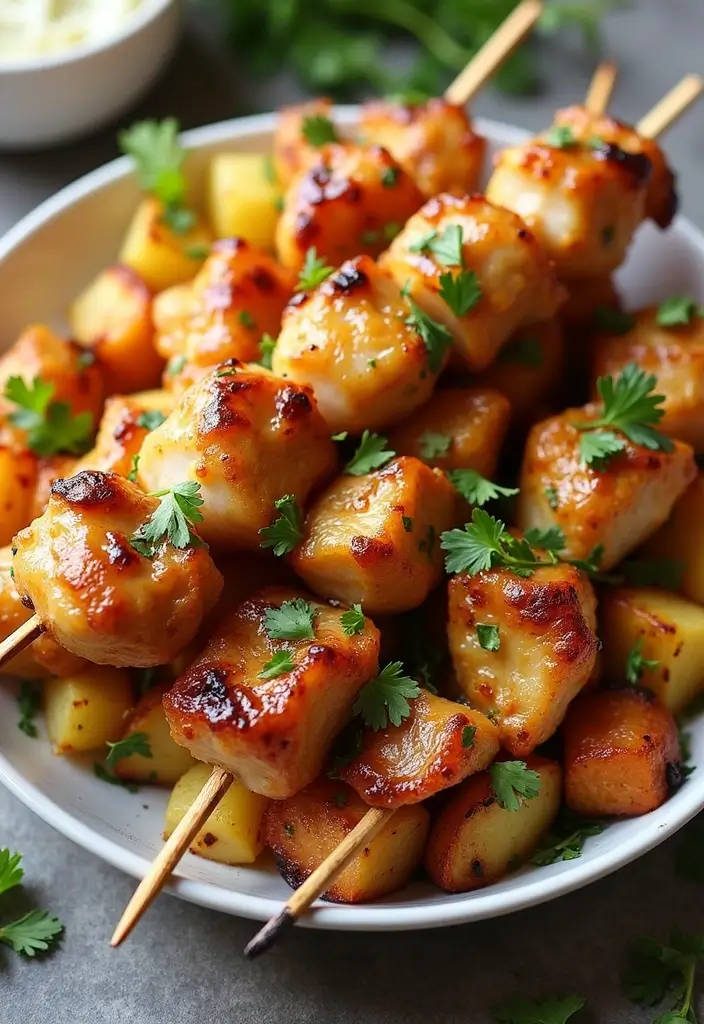 30 Bang Bang Chicken Skewers You’ll Grill All Summer - 25. Maple Dijon Bang Bang Chicken Skewers