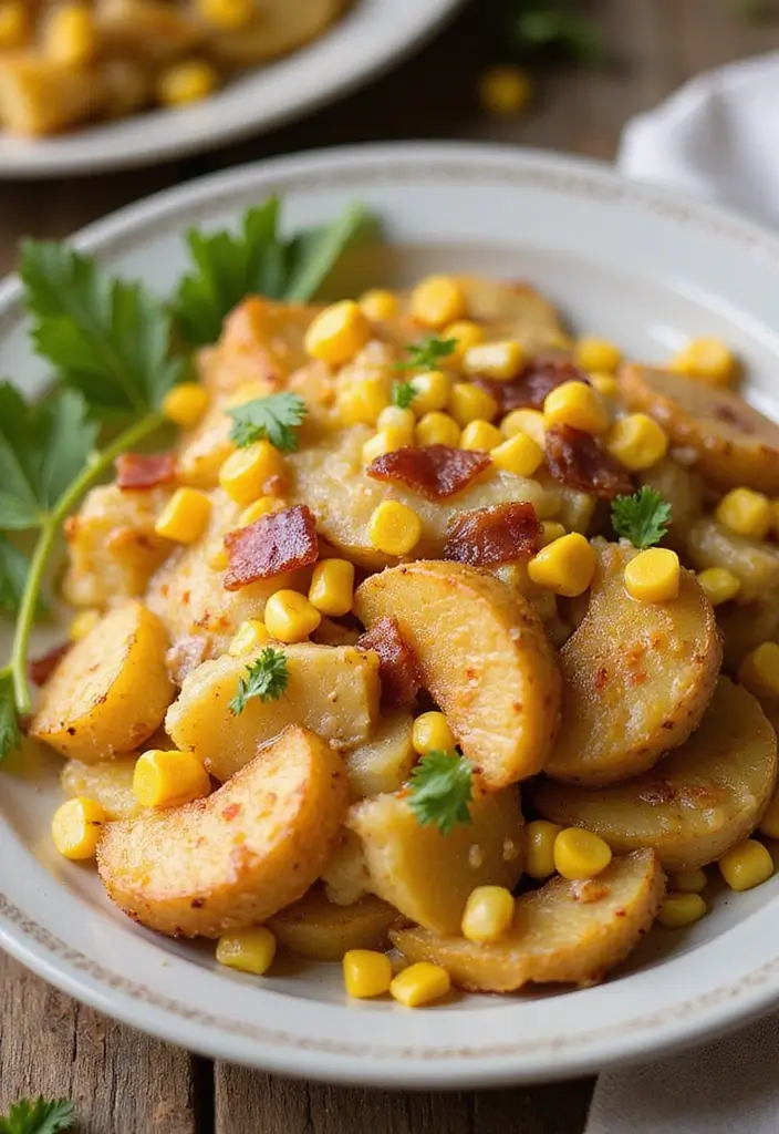 30 Chicken Bacon Potato Casserole Recipes That Feel Like Heaven - 11. Chicken Bacon Potato Casserole with Corn