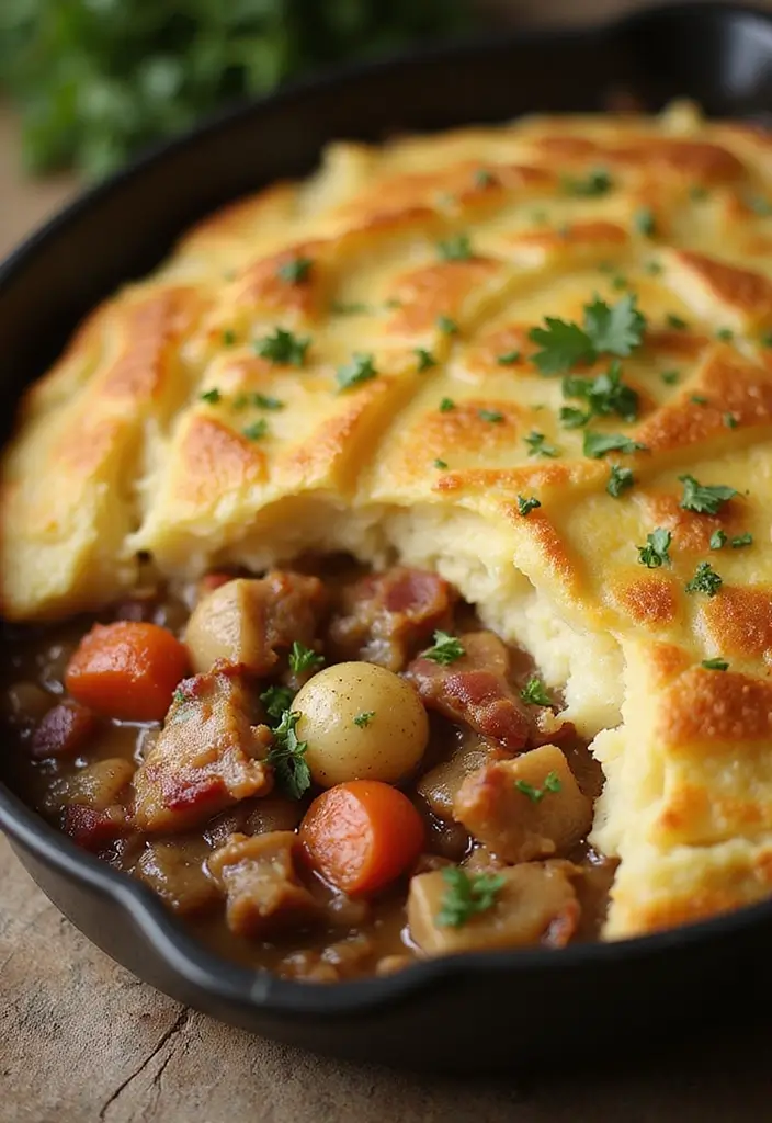 30 Chicken Bacon Potato Casserole Recipes That Feel Like Heaven - 28. Chicken Bacon Potato Shepherd's Casserole