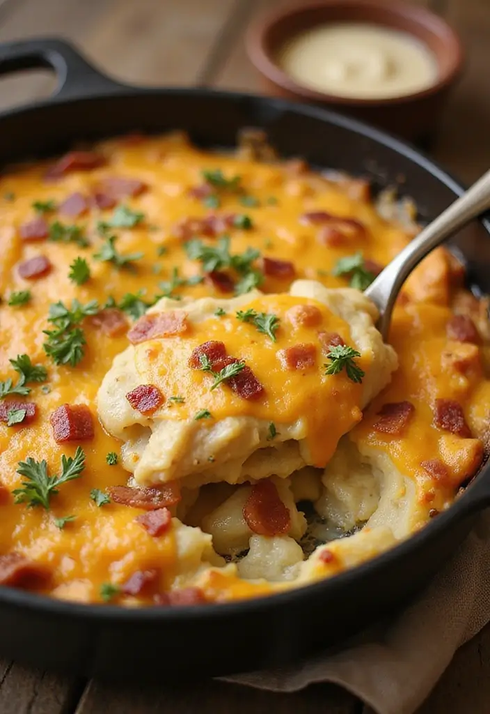 30 Chicken Bacon Potato Casserole Recipes That Feel Like Heaven - 29. Chicken Bacon Potato and Cheese Casserole