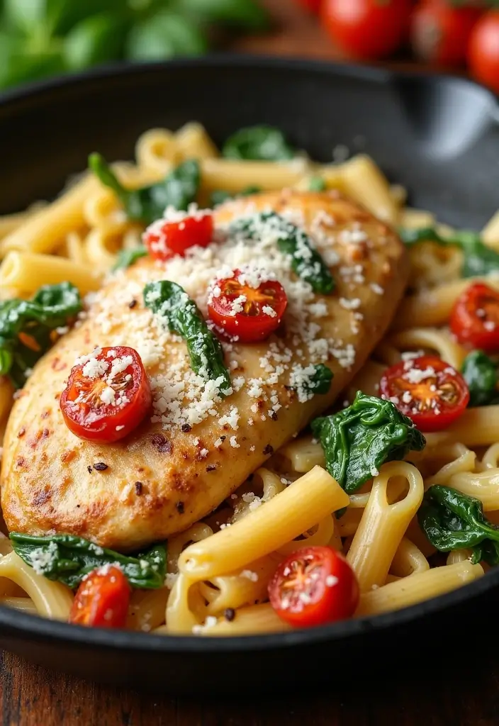 30 Creamy Italian Chicken Pasta Recipes That Feel Like a Tuscan Dinner - 1. Creamy Tuscan Chicken Pasta