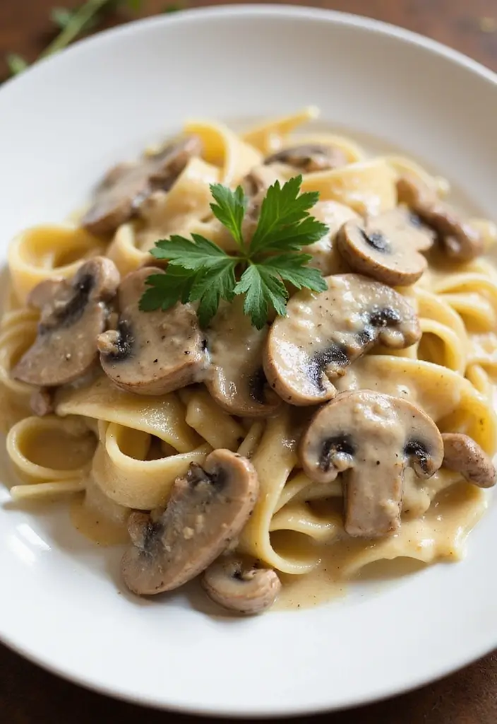 30 Creamy Italian Chicken Pasta Recipes That Feel Like a Tuscan Dinner - 3. Creamy Mushroom Chicken Pasta