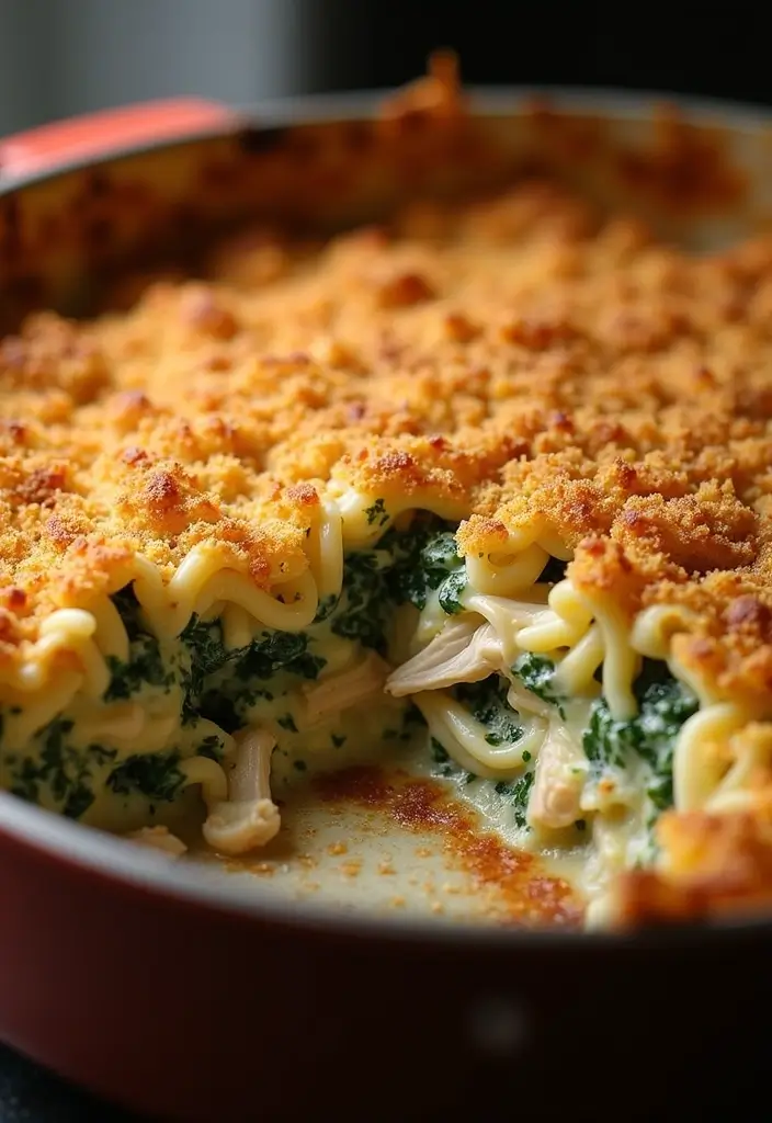 30 Creamy Italian Chicken Pasta Recipes That Feel Like a Tuscan Dinner - 5. Spinach and Ricotta Chicken Pasta Bake