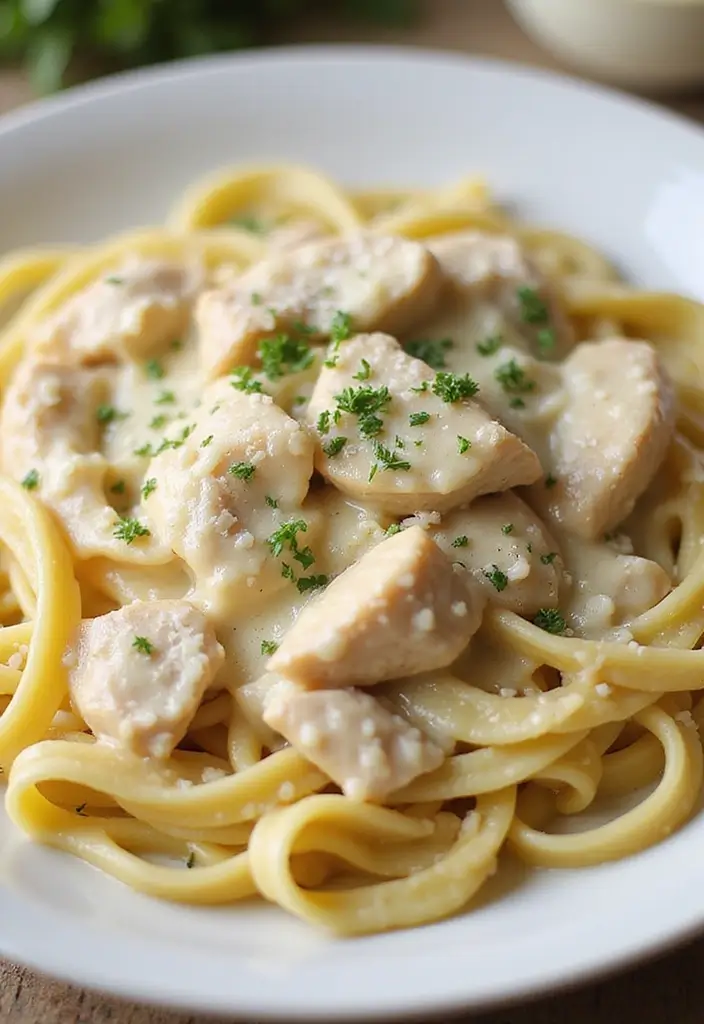 30 Creamy Italian Chicken Pasta Recipes That Feel Like a Tuscan Dinner - 8. Creamy Chicken Alfredo Pasta