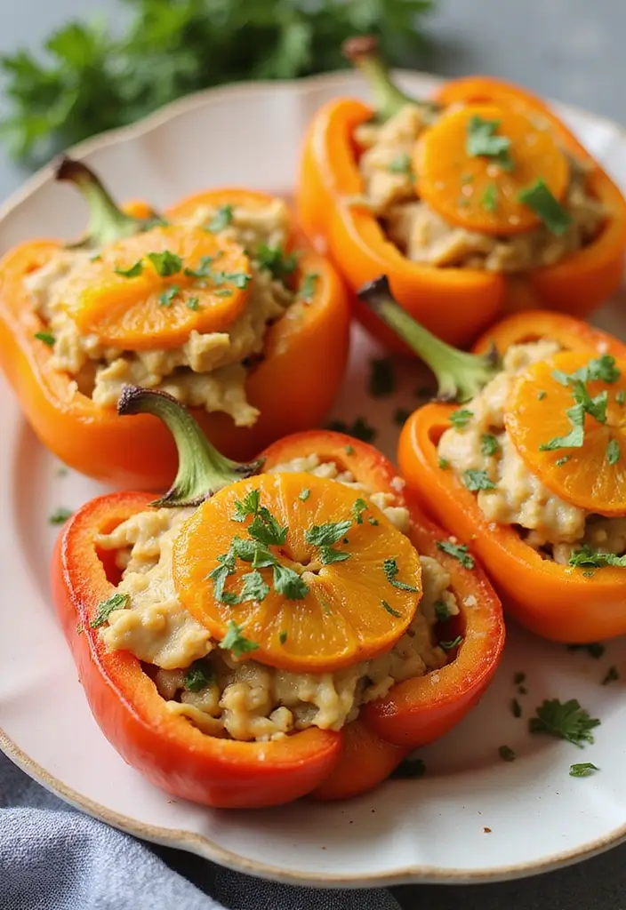 30 Orange Chicken Recipe Easy Versions That Are Crispy & Tangy - 29. Orange Chicken Stuffed Peppers