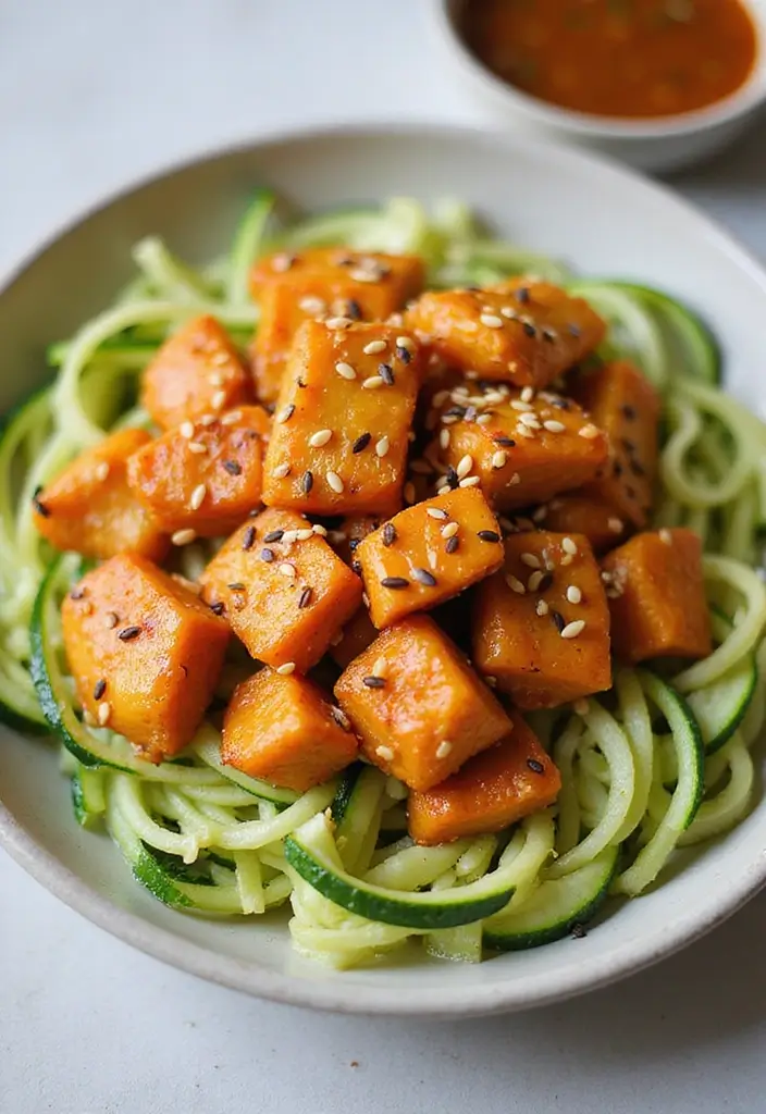 30 Orange Chicken Recipe Easy Versions That Are Crispy & Tangy - 30. Orange Chicken and Zucchini Noodles