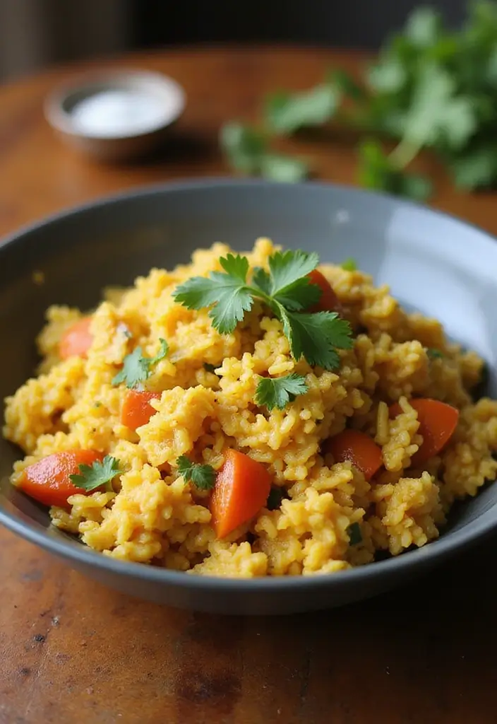 30 Rotisserie Chicken Fried Rice Recipes That Feel Quick & Cozy - 10. Coconut Curry Rotisserie Chicken Fried Rice