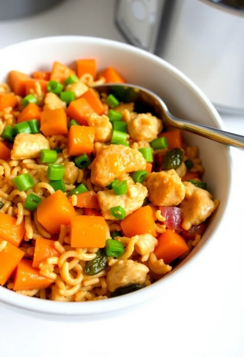 30 Rotisserie Chicken Fried Rice Recipes That Feel Quick & Cozy - 30. Sweet Potato Chicken Fried Rice