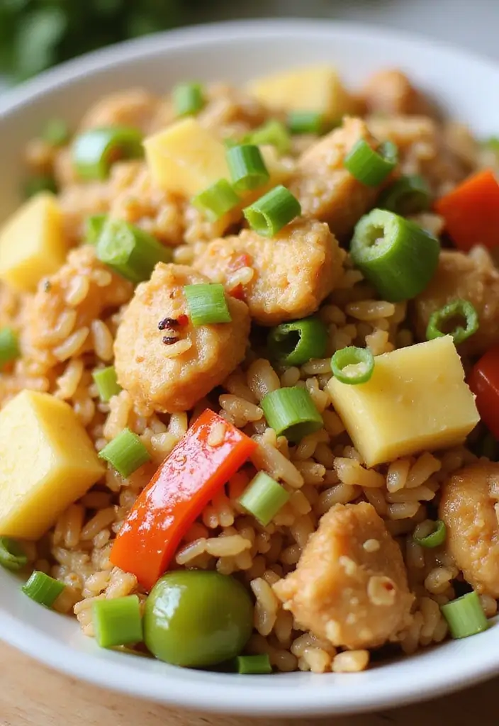 30 Rotisserie Chicken Fried Rice Recipes That Feel Quick & Cozy - 5. Pineapple Chicken Fried Rice
