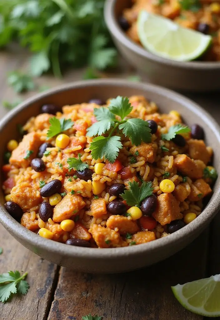 30 Rotisserie Chicken Fried Rice Recipes That Feel Quick & Cozy - 6. Mexican Chicken Fried Rice