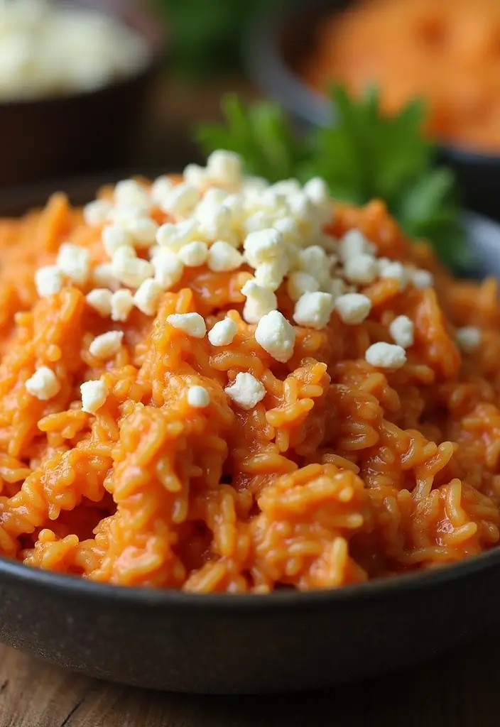 30 Rotisserie Chicken Fried Rice Recipes That Feel Quick & Cozy - 8. Buffalo Chicken Fried Rice