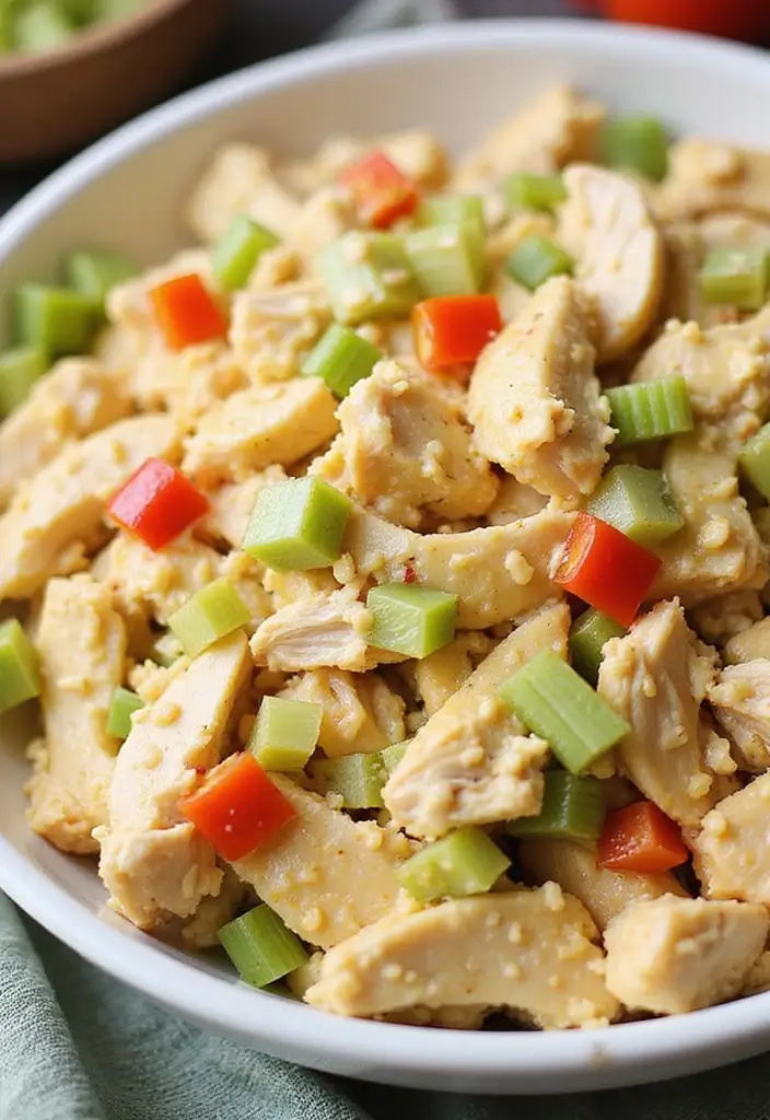 30 Sassy Scotty Chicken Salad Recipe Copycats That Are Sweet & Crunchy - 14. Honey Mustard Chicken Salad