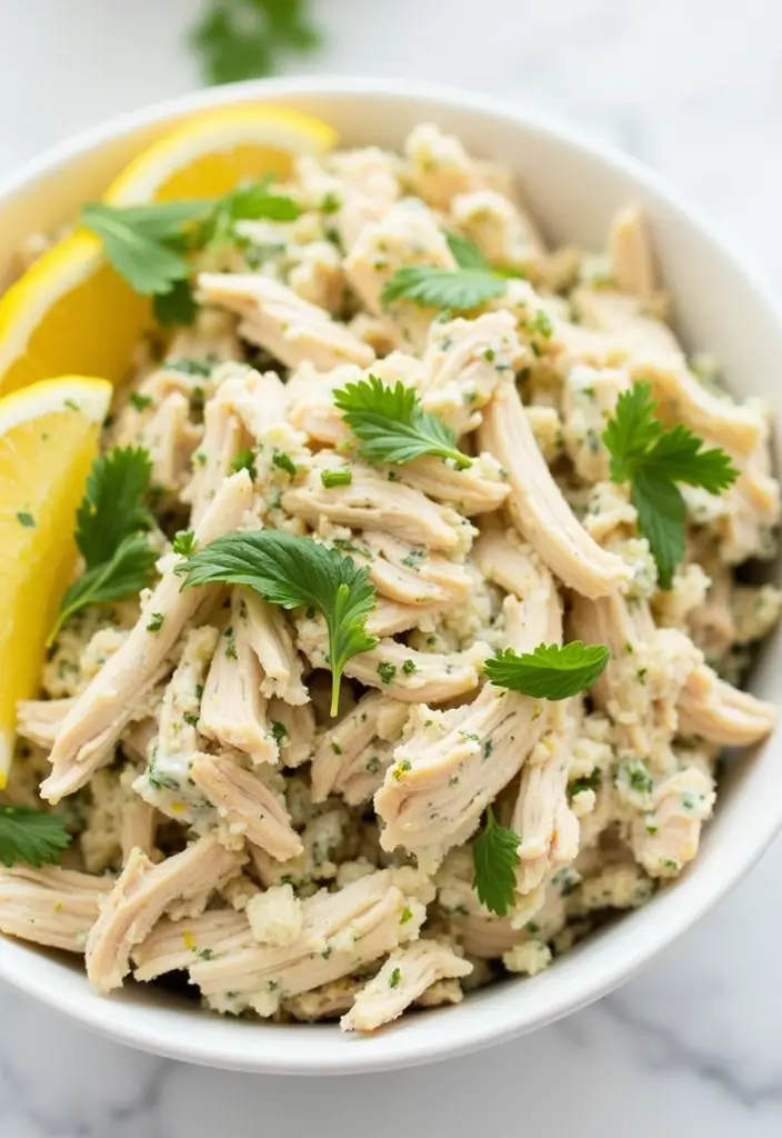 30 Sassy Scotty Chicken Salad Recipe Copycats That Are Sweet & Crunchy - 20. Lemon Herb Chicken Salad