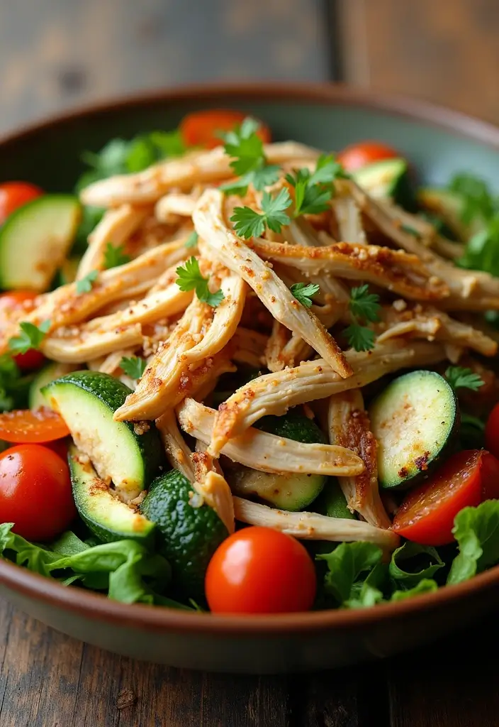 30 Sassy Scotty Chicken Salad Recipe Copycats That Are Sweet & Crunchy - 21. Warm Chicken and Vegetable Salad