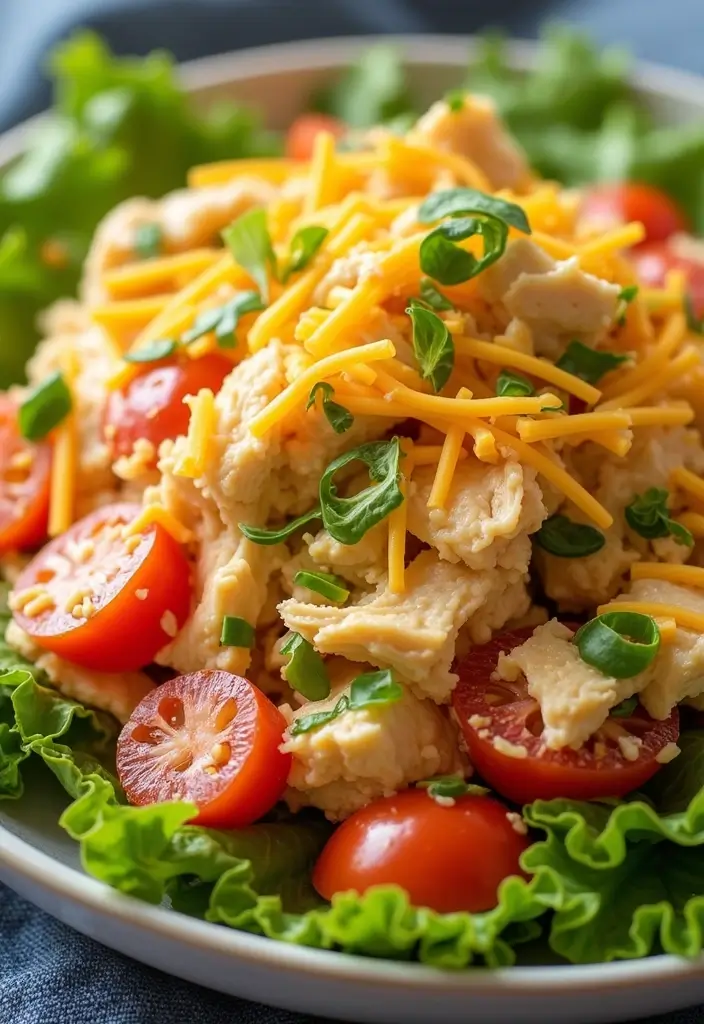 30 Sassy Scotty Chicken Salad Recipe Copycats That Are Sweet & Crunchy - 27. Cheesy Chicken Salad