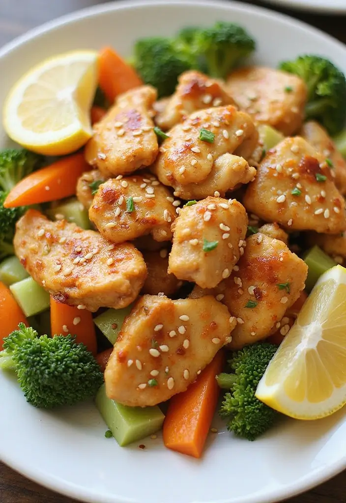 30 Sesame Chicken Recipe Easy Versions That Are Crispy & Quick - 16. Lemon Sesame Chicken