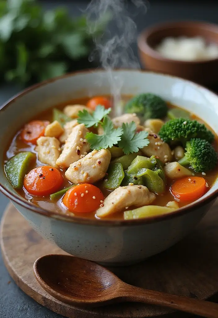 30 Sesame Chicken Recipe Easy Versions That Are Crispy & Quick - 23. Sesame Chicken and Vegetable Soup