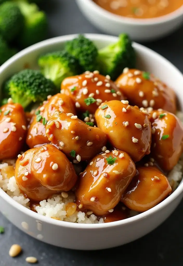 30 Sesame Chicken Recipe Easy Versions That Are Crispy & Quick - 3. Honey Garlic Sesame Chicken