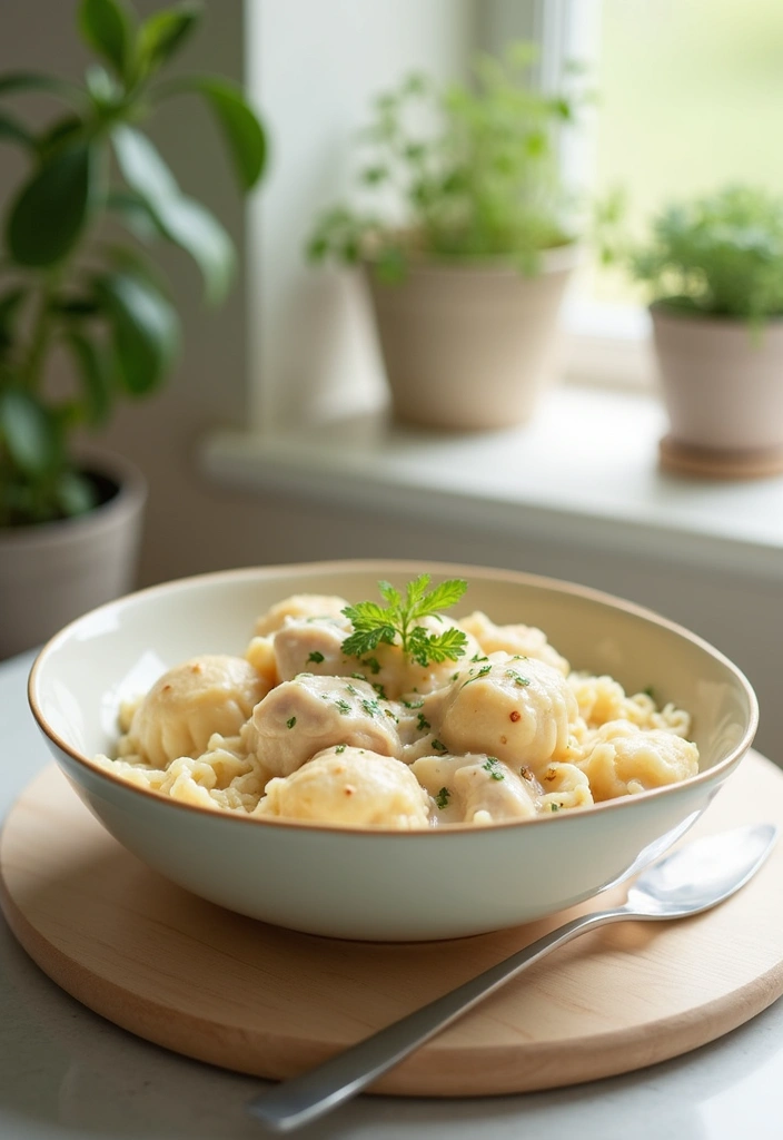 30 Vegan Chicken and Dumplings Recipes That Are Cozy & Dairy-Free - 21. Vegan Chicken and Dumplings with Almond Milk