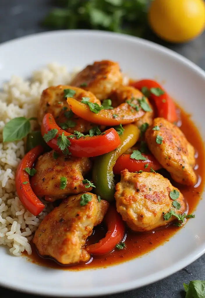 30 Zesty Italian Chicken Crockpot Recipes That Are Bright & Flavorful - 12. Spicy Italian Chicken with Peppers