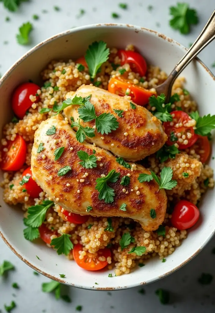 30 Zesty Italian Chicken Crockpot Recipes That Are Bright & Flavorful - 13. Italian Chicken and Quinoa Bowl