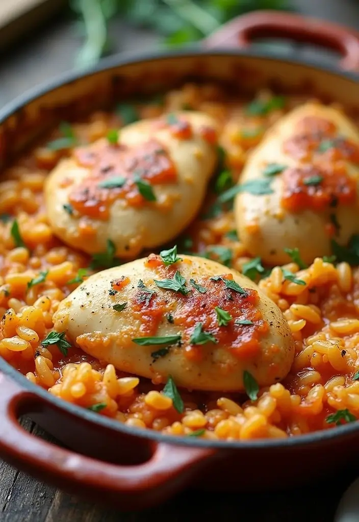 30 Zesty Italian Chicken Crockpot Recipes That Are Bright & Flavorful - 15. Italian Chicken and Rice Casserole