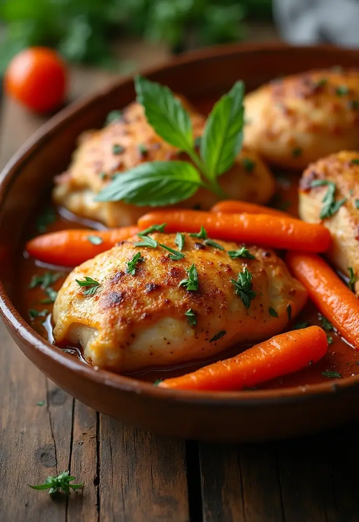 30 Zesty Italian Chicken Crockpot Recipes That Are Bright & Flavorful - 27. Italian Chicken with Carrots