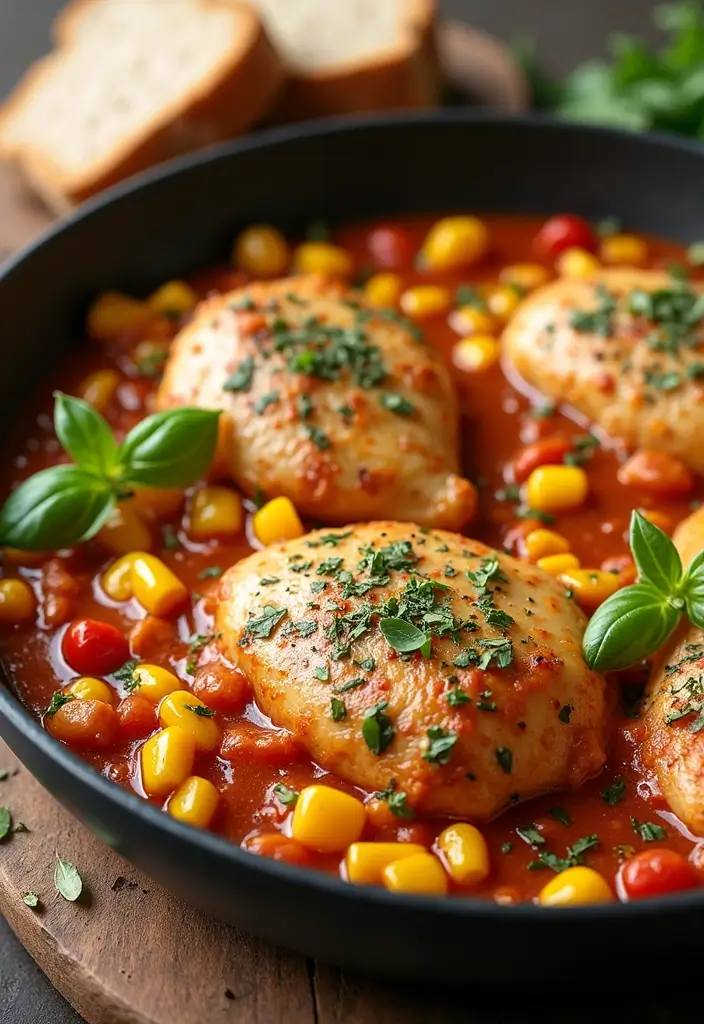 30 Zesty Italian Chicken Crockpot Recipes That Are Bright & Flavorful - 29. Italian Chicken with Corn