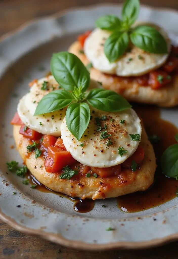 30 Zesty Italian Chicken Crockpot Recipes That Are Bright & Flavorful - 4. Caprese Chicken with Balsamic Reduction