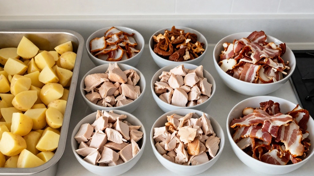 Chicken Bacon Potato Casserole Everyone Wants Seconds - Step 1: Prepare Ingredients