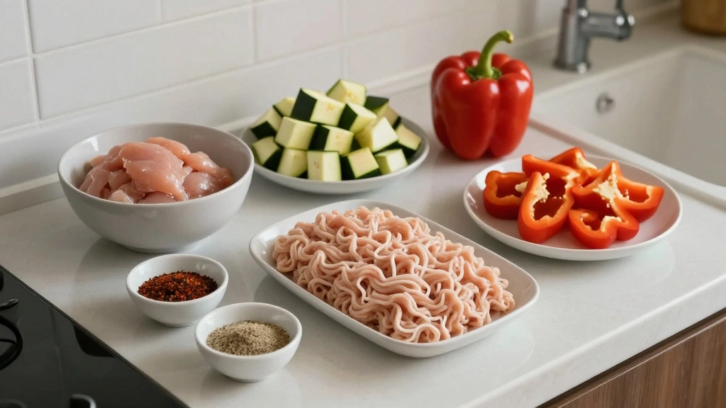 Low Carb Ground Chicken Idea When You Need Something Simple - Step 1: Prepare Ingredients