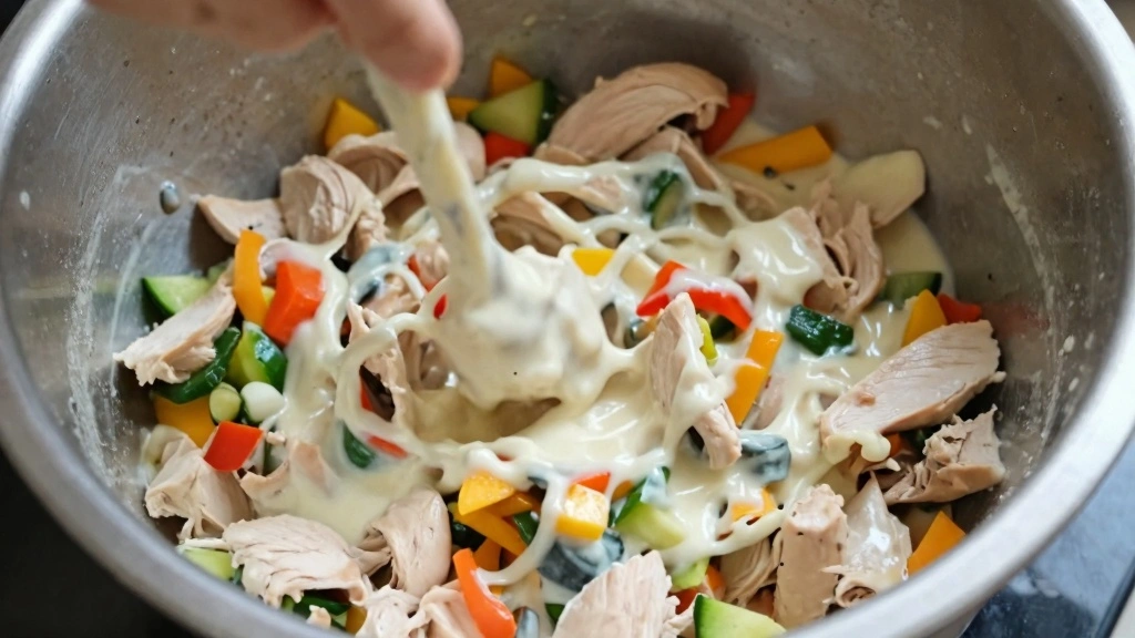 Mini Chicken Pot Pies With Biscuits for Cozy Evenings - Step 4: Combine Filling