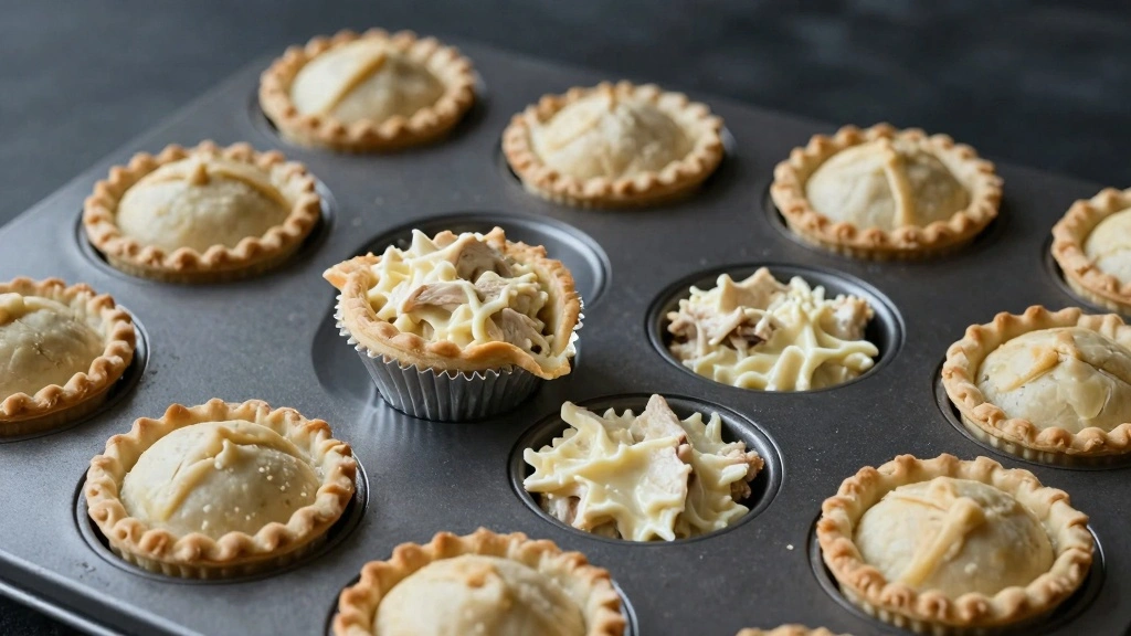 Mini Chicken Pot Pies With Biscuits for Cozy Evenings - Step 7: Assemble Pies
