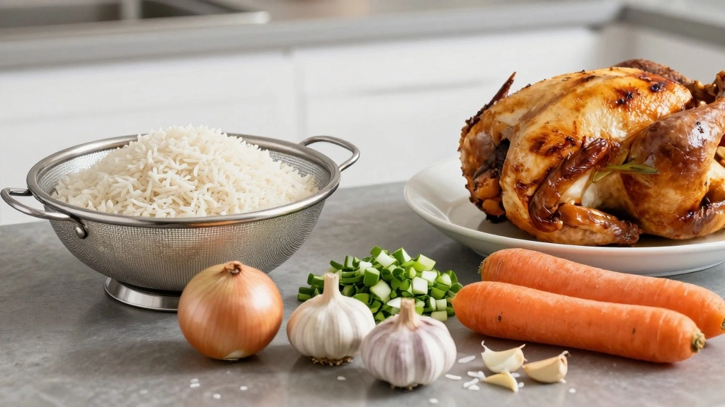 Rotisserie Chicken and Rice for a Comforting Meal - Step 1: Prepare Ingredients