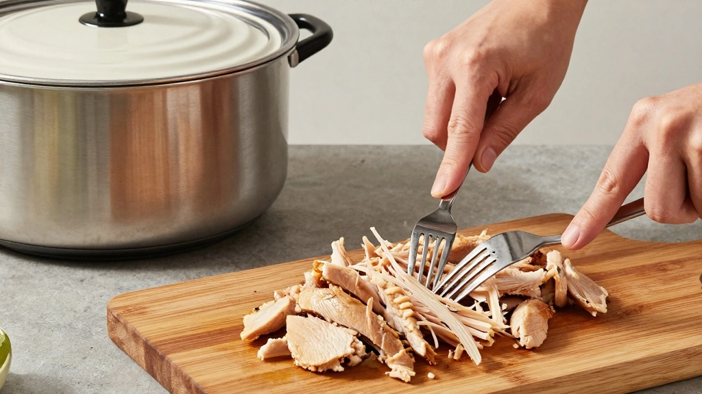 Three Ingredient Crockpot Chicken Tacos for Lazy Days - Step 5: Shred the Chicken