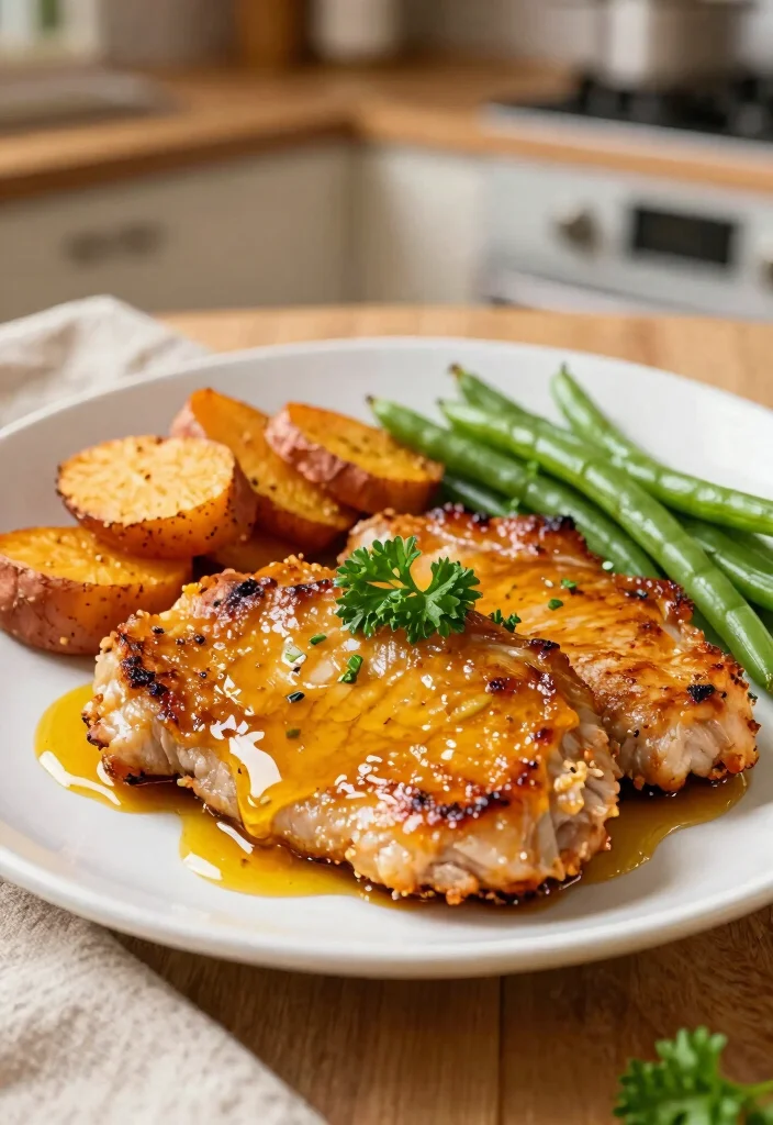 15 Bone-In Pork Chop Recipes: Tender Savory Classics - 2. Sweet and Spicy Baked Pork Chops 1
