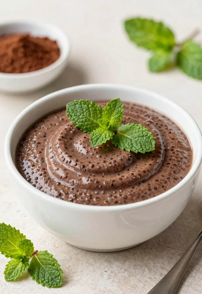 15 Chia Seed Pudding Recipes for a Healthy Breakfast - 12. Chocolate Mint Chia Seed Pudding 1