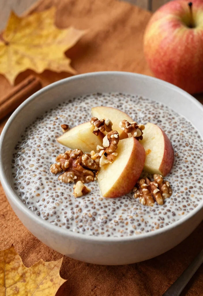 15 Chia Seed Pudding Recipes for a Healthy Breakfast - 6. Cinnamon Apple Chia Seed Pudding 1