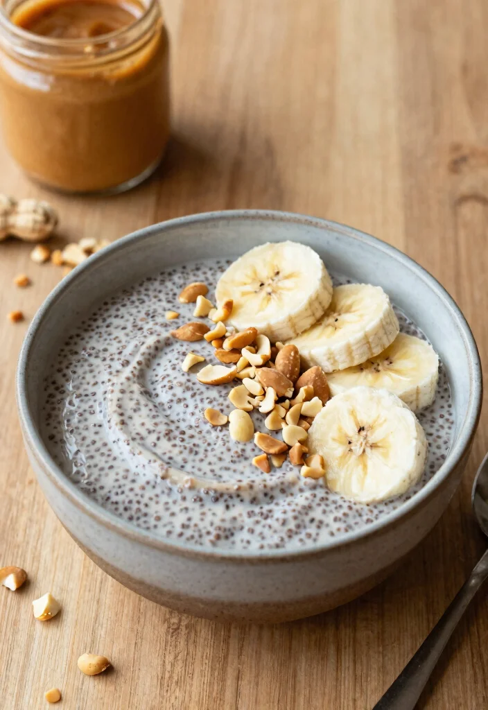 15 Chia Seed Pudding Recipes for a Healthy Breakfast - 7. Peanut Butter Banana Chia Seed Pudding 1