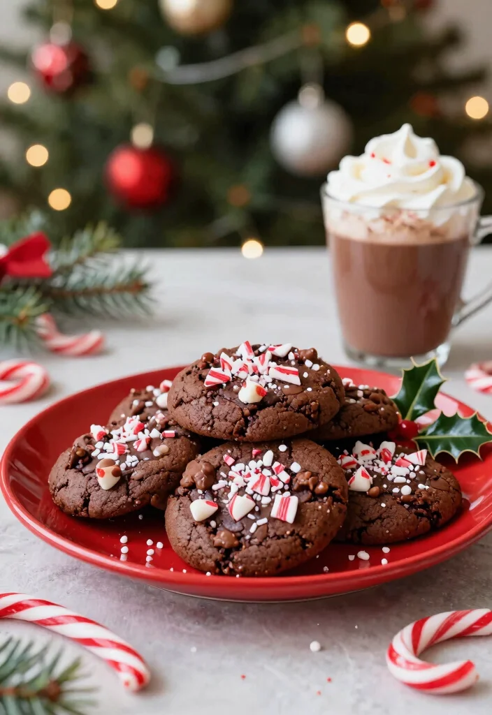 15 Easy Christmas Cookie Recipes for Festive Holiday Baking - 3. Chocolate Peppermint Crunch Cookies 1