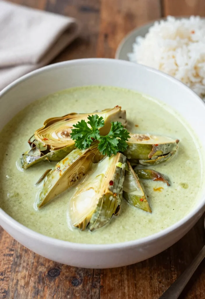 15 Green Curry Recipes Thai: Authentic Creamy Dishes 15 15 Green Curry Recipes Thai: Authentic Creamy Dishes - 14. Thai Green Curry with Artichokes 1