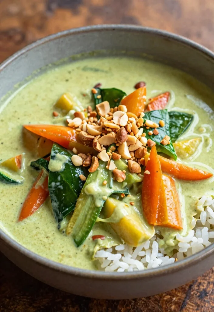15 Green Curry Recipes Thai: Authentic Creamy Dishes 16 15 Green Curry Recipes Thai: Authentic Creamy Dishes - 15. Thai Green Curry with Nuts 1