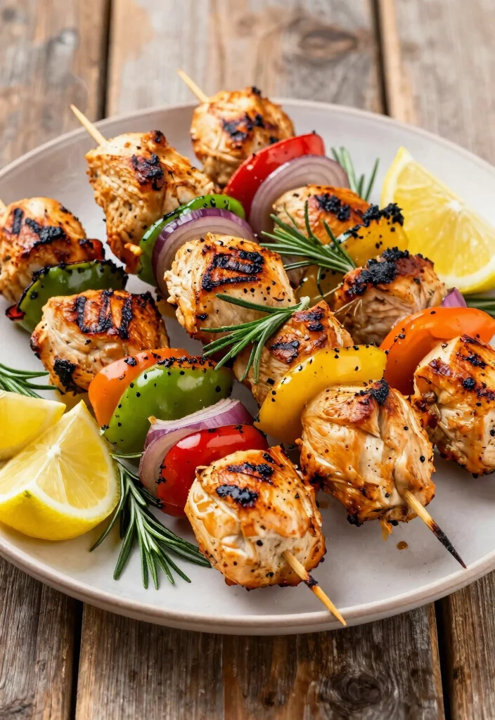15 Grow a Garden Recipes Fresh From Your Backyard - 3. Rosemary Chicken Skewers 1