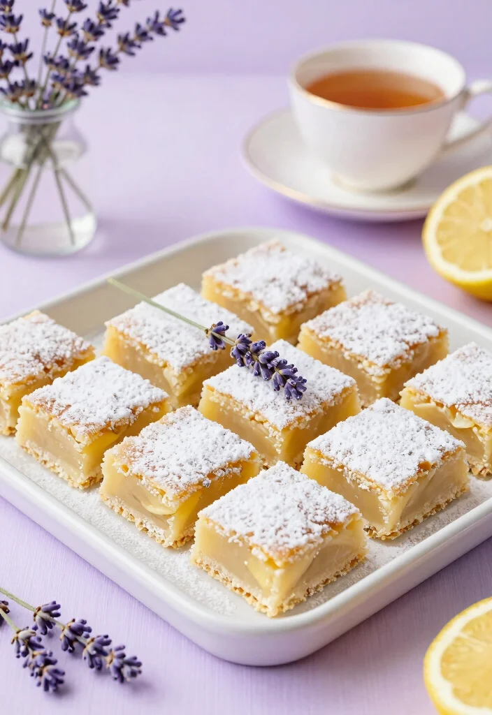15 Grow a Garden Recipes Fresh From Your Backyard - 7. Lavender Lemon Bars 1